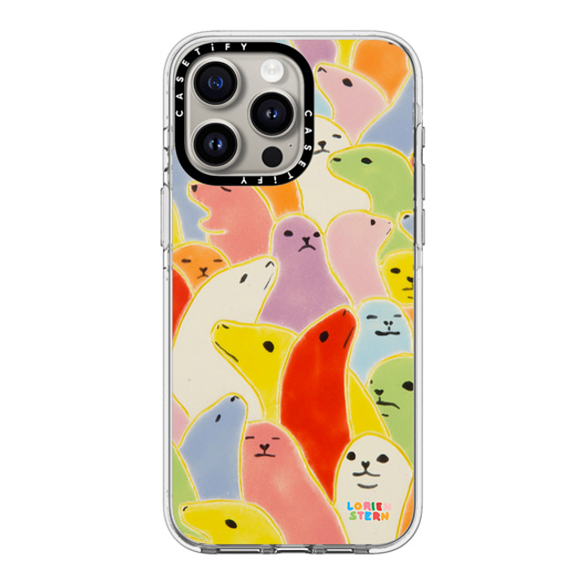 Lorien Stern x CASETiFY iPhone 15 Pro Max ケース クリア クリア ケース MagSafe対応 Seal Summer by Lorien Stern