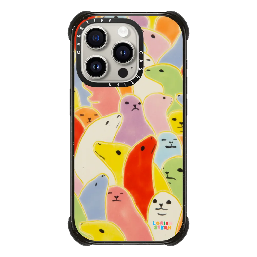 Ultra Impact iPhone 15 Pro Case MagSafe Compatible - Seal Summer by Lorien Stern