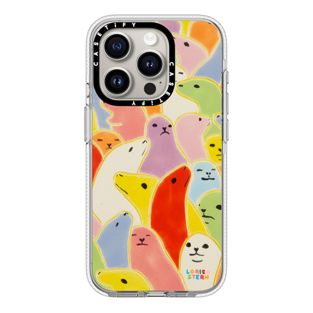 Lorien Stern x CASETiFY iPhone 15 Pro ケース クリア クリア ケース MagSafe対応 Seal Summer by Lorien Stern