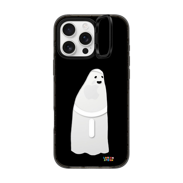 Lorien Stern x CASETiFY iPhone 16 Pro Max ケース ブラック インパクトリングスタンドケース MagSafe対応 Ghost Mirror