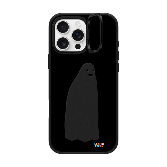 Lorien Stern x CASETiFY iPhone 16 Pro Max ケース マットブラック インパクトリングスタンドケース MagSafe対応 Ghost Mirror