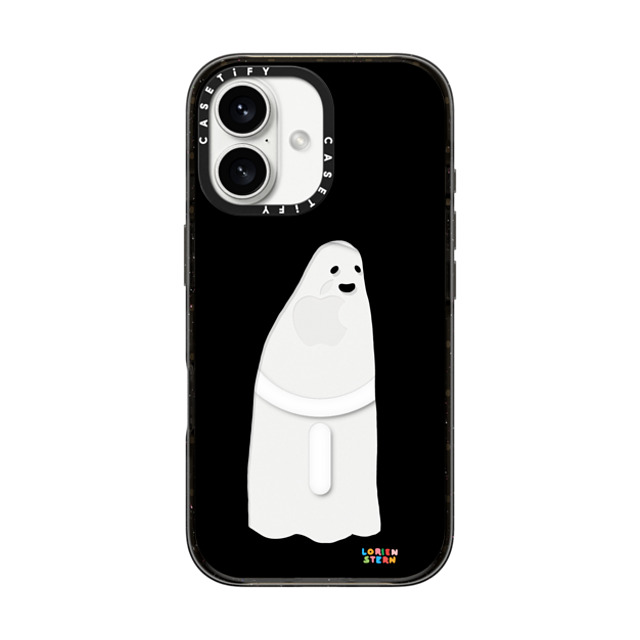 Lorien Stern x CASETiFY iPhone 16 ケース ブラック インパクトケース MagSafe対応 Ghost Mirror