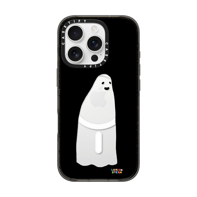 Lorien Stern x CASETiFY iPhone 16 Pro ケース ブラック インパクトケース MagSafe対応 Ghost Mirror