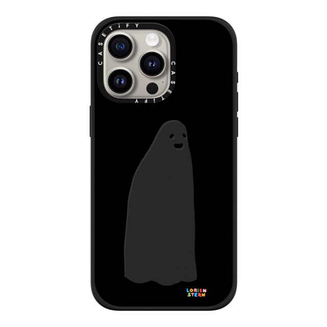 Lorien Stern x CASETiFY iPhone 15 Pro Max ケース マットブラック インパクトケース MagSafe対応 Ghost Mirror