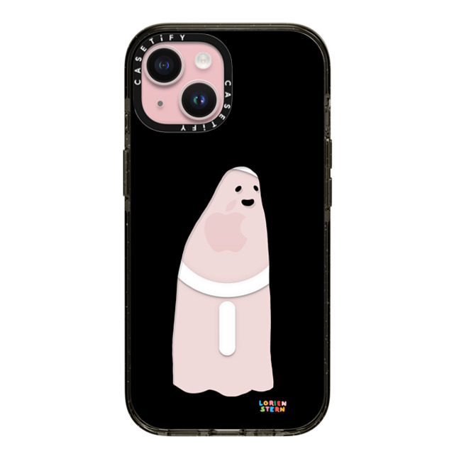 Lorien Stern x CASETiFY iPhone 15 ケース ブラック インパクトケース MagSafe対応 Ghost Mirror