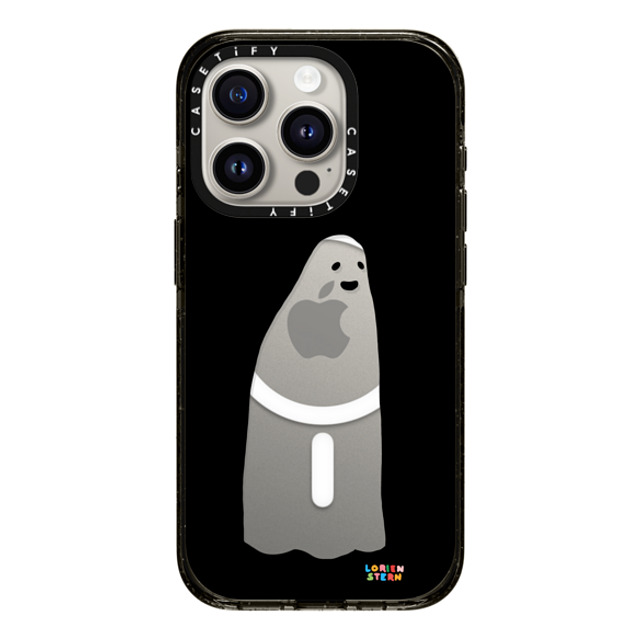 Lorien Stern x CASETiFY iPhone 15 Pro ケース ブラック インパクトケース MagSafe対応 Ghost Mirror