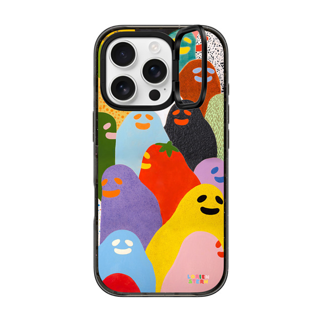 Lorien Stern x CASETiFY iPhone 16 Pro ケース ブラック インパクトリングスタンドケース MagSafe対応 After Party