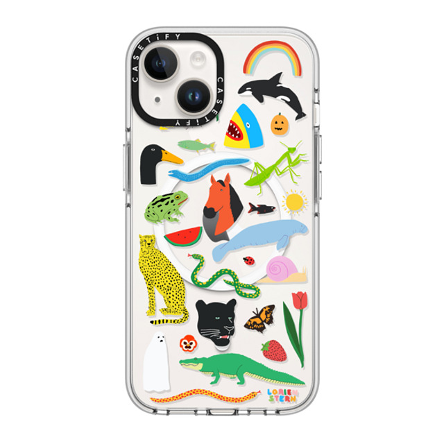 Lorien Stern x CASETiFY iPhone 14 Case Clear Clear Case MagSafe Compatible Beautiful Planet Lorien Stern x CASETiFY iPhone 14 Case Clear Clear Case MagSafe Compatible Beautiful Planet