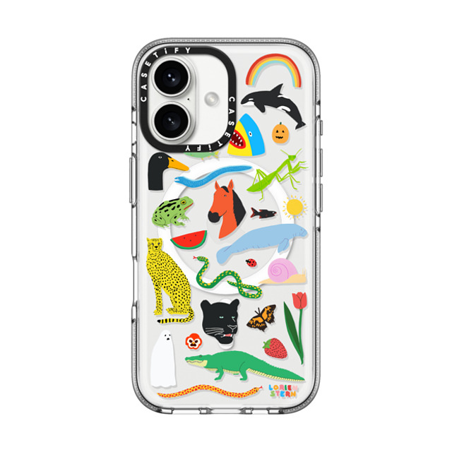 Lorien Stern x CASETiFY iPhone 16 ケース クリア クリア ケース MagSafe対応 Beautiful Planet