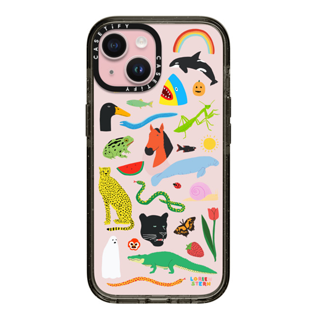 Lorien Stern x CASETiFY iPhone 15 ケース ブラック インパクトケース Beautiful Planet