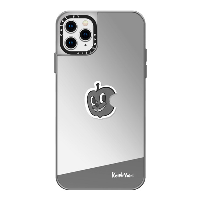 Koichi Yairi x CASETiFY iPhone 11 Pro Max Case Cartoon,Monochrome シルバー (シルバーバンパー) ミラーケース Apple Back to School Koichi Yairi x CASETiFY iPhone 11 Pro Max Case Cartoon,Monochrome シルバー (シルバーバンパー) ミラーケース Apple Back to School