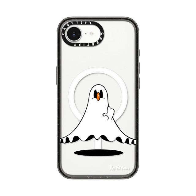 Koichi Yairi x CASETiFY iPhone 16e Case Cartoon,Pop Art Black Impact Case MagSafe Compatible Moony ghost Back to School Koichi Yairi x CASETiFY iPhone 16e Case Cartoon,Pop Art Black Impact Case MagSafe Compatible Moony ghost Back to School