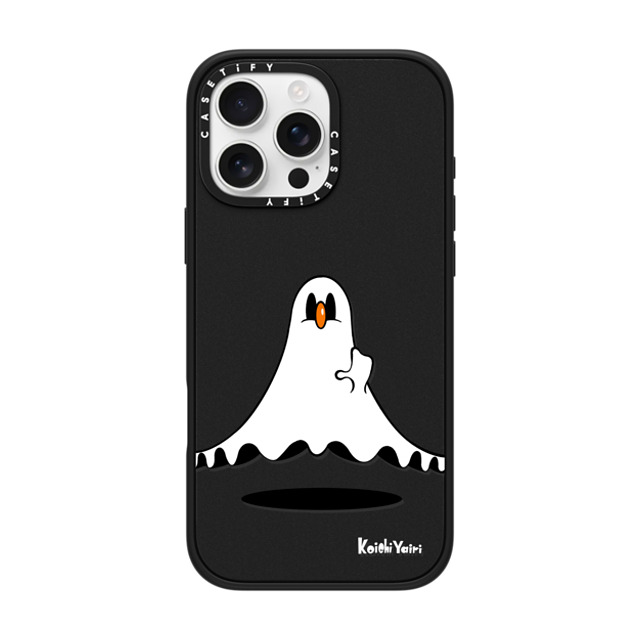 Koichi Yairi x CASETiFY iPhone 16 Pro Max Case Cartoon,Pop Art Matte Black Impact Case MagSafe Compatible Moony ghost Back to School Koichi Yairi x CASETiFY iPhone 16 Pro Max Case Cartoon,Pop Art Matte Black Impact Case MagSafe Compatible Moony ghost Back to School