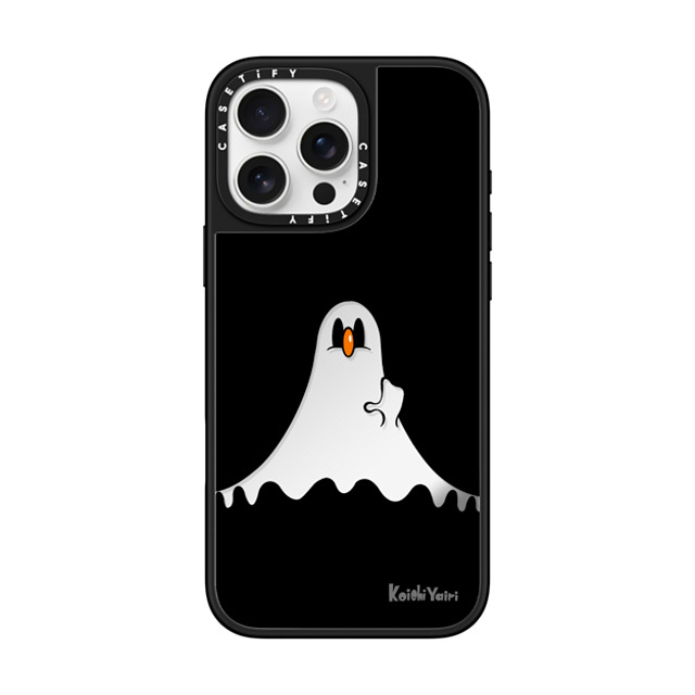Koichi Yairi x CASETiFY iPhone 16 Pro Max ケース Cartoon,Pop Art Silver on Black ミラーケース MagSafe対応 Ghost Moony Father's Day Koichi Yairi x CASETiFY iPhone 16 Pro Max ケース Cartoon,Pop Art Silver on Black ミラーケース MagSafe対応 Ghost Moony Father's Day