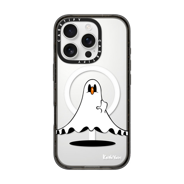 Koichi Yairi x CASETiFY iPhone 16 Pro Case Cartoon,Pop Art Black Impact Case MagSafe Compatible Moony ghost Back to School Koichi Yairi x CASETiFY iPhone 16 Pro Case Cartoon,Pop Art Black Impact Case MagSafe Compatible Moony ghost Back to School