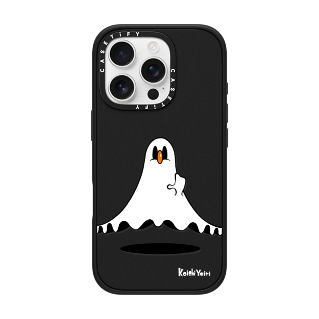 Koichi Yairi x CASETiFY iPhone 16 Pro ケース Cartoon,Pop Art マットブラック インパクトケース MagSafe対応 Moony ghost Back to School Koichi Yairi x CASETiFY iPhone 16 Pro ケース Cartoon,Pop Art マットブラック インパクトケース MagSafe対応 Moony ghost Back to School