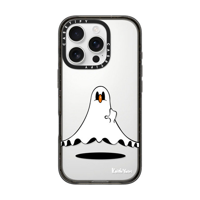 Koichi Yairi x CASETiFY iPhone 16 Pro Case Cartoon,Pop Art Black Impact Case Moony ghost Mother's Day Koichi Yairi x CASETiFY iPhone 16 Pro Case Cartoon,Pop Art Black Impact Case Moony ghost Mother's Day