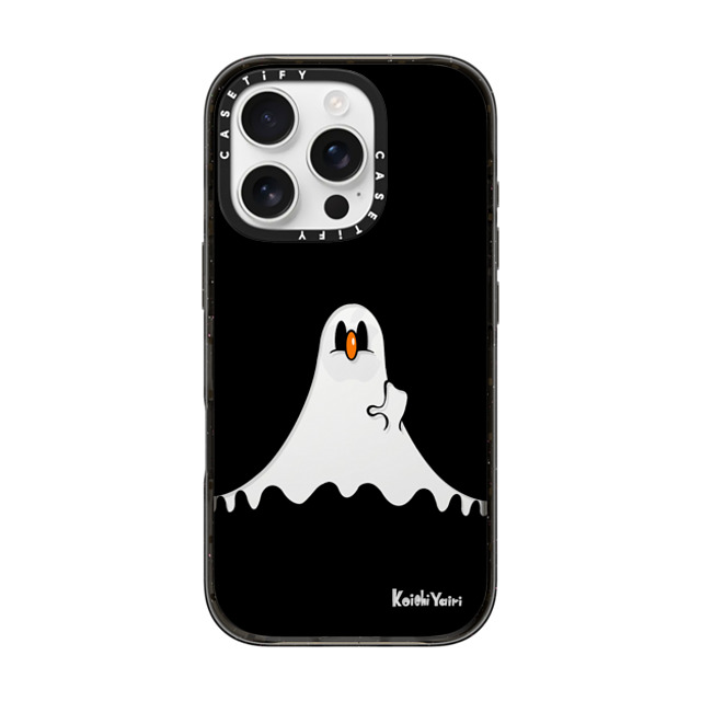 Koichi Yairi x CASETiFY iPhone 16 Pro ケース Cartoon,Pop Art ブラック インパクトケース Ghost Moony Father's Day Koichi Yairi x CASETiFY iPhone 16 Pro ケース Cartoon,Pop Art ブラック インパクトケース Ghost Moony Father's Day