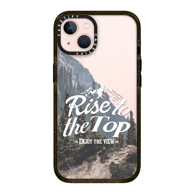 Girl Knows All x CASETiFY iPhone 13 ケース ブラック インパクトケース Rise to the Top