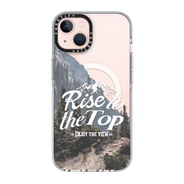 Girl Knows All x CASETiFY iPhone 13 ケース クリア クリア ケース MagSafe対応 Rise to the Top