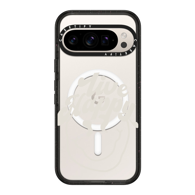Girl Knows All x CASETiFY Pixel 9 Pro ケース Quote,Chrome ブラック マグネット式 インパクトケース Live Happy, Clear Back to School Girl Knows All x CASETiFY Pixel 9 Pro ケース Quote,Chrome ブラック マグネット式 インパクトケース Live Happy, Clear Back to School