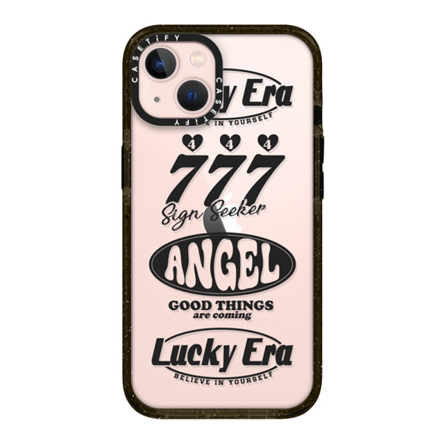 Girl Knows All x CASETiFY iPhone 13 ケース ブラック インパクトケース Angel Baby! Black, Mirror