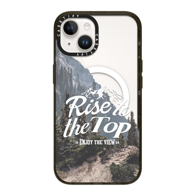 Girl Knows All x CASETiFY iPhone 14 ケース ブラック インパクトケース MagSafe対応 Rise to the Top