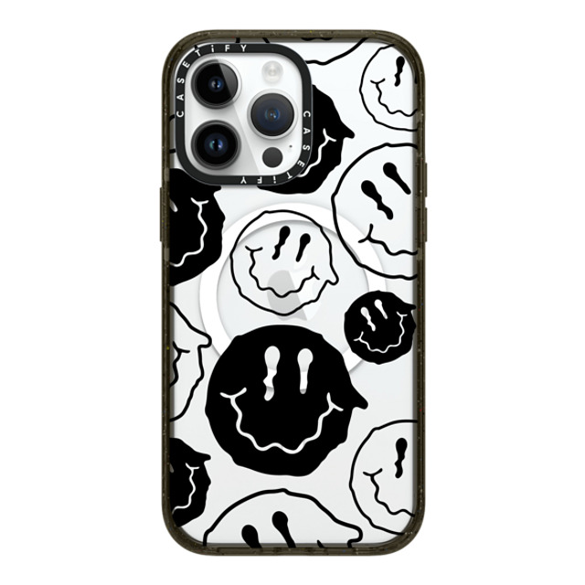 Girl Knows All x CASETiFY iPhone 14 Pro Max ケース ブラック インパクトケース MagSafe対応 Black Smile