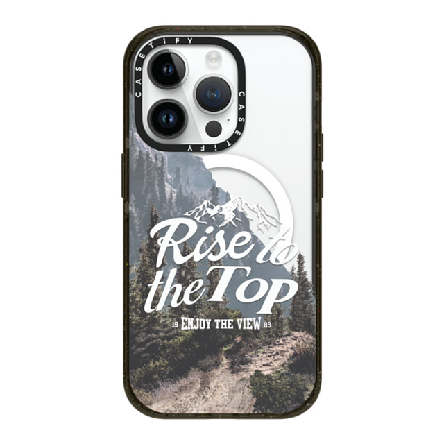 Girl Knows All x CASETiFY iPhone 14 Pro ケース ブラック インパクトケース MagSafe対応 Rise to the Top