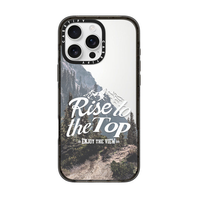 Girl Knows All x CASETiFY iPhone 16 Pro Max ケース ブラック インパクトケース Rise to the Top