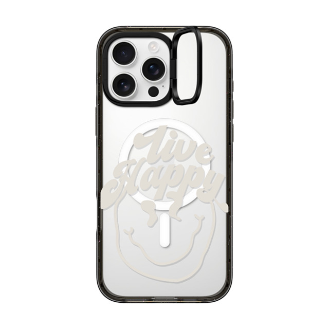 Girl Knows All x CASETiFY iPhone 16 Pro Max ケース Quote,Chrome ブラック インパクトリングスタンドケース MagSafe対応 Live Happy, Clear Back to School Girl Knows All x CASETiFY iPhone 16 Pro Max ケース Quote,Chrome ブラック インパクトリングスタンドケース MagSafe対応 Live Happy, Clear Back to School