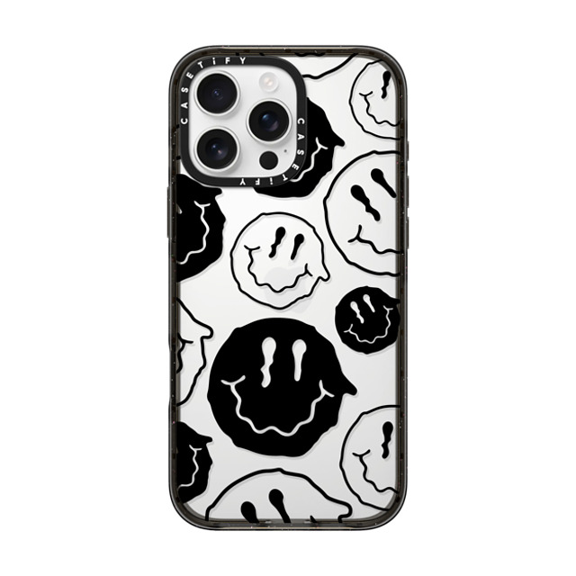 Girl Knows All x CASETiFY iPhone 16 Pro Max ケース ブラック インパクトケース Black Smile