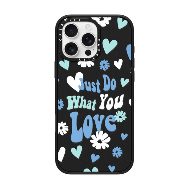 Girl Knows All x CASETiFY iPhone 16 Pro Max Case Floral,Quote マットブラック Impact Case MagSafe Compatible Do What You Love Mother's Day Girl Knows All x CASETiFY iPhone 16 Pro Max Case Floral,Quote マットブラック Impact Case MagSafe Compatible Do What You Love Mother's Day