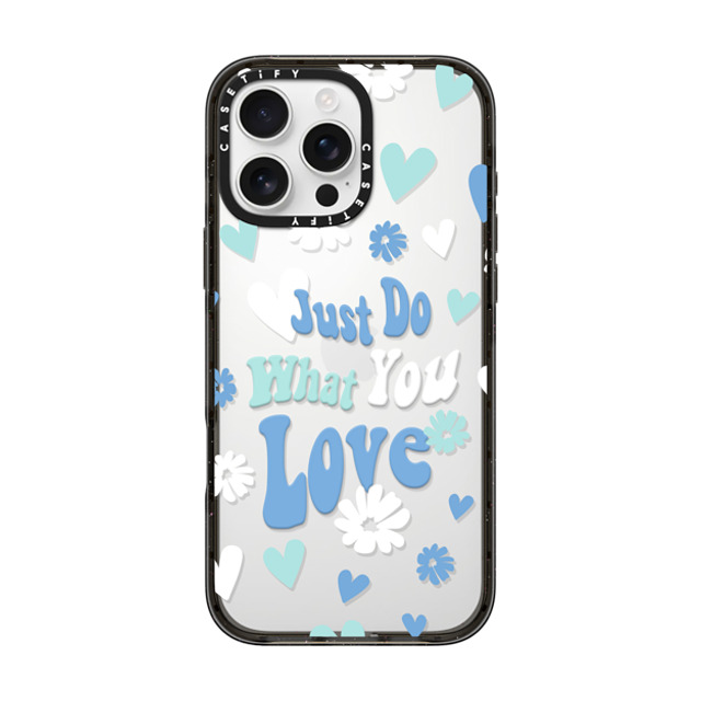 Girl Knows All x CASETiFY iPhone 16 Pro Max Case Floral,Quote Black インパクトケース Do What You Love Mother's Day Girl Knows All x CASETiFY iPhone 16 Pro Max Case Floral,Quote Black インパクトケース Do What You Love Mother's Day