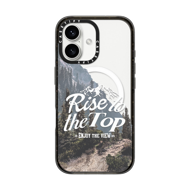 Girl Knows All x CASETiFY iPhone 16 ケース ブラック インパクトケース MagSafe対応 Rise to the Top