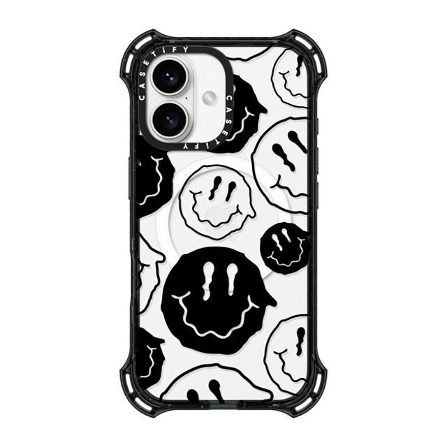 Girl Knows All x CASETiFY iPhone 16 Case Quote,Typography Black バウンスケース Black Smile Back to School Girl Knows All x CASETiFY iPhone 16 Case Quote,Typography Black バウンスケース Black Smile Back to School