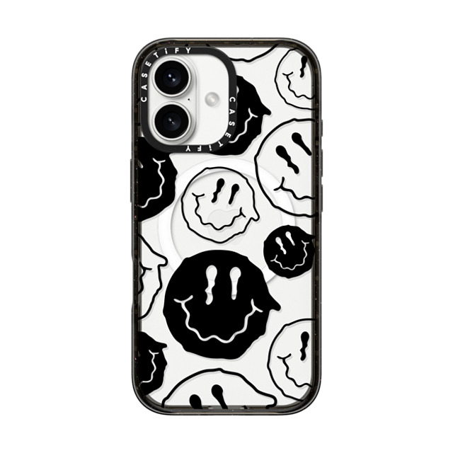 Girl Knows All x CASETiFY iPhone 16 ケース ブラック インパクトケース MagSafe対応 Black Smile