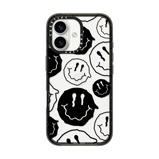 Girl Knows All x CASETiFY iPhone 16 ケース ブラック インパクトケース Black Smile