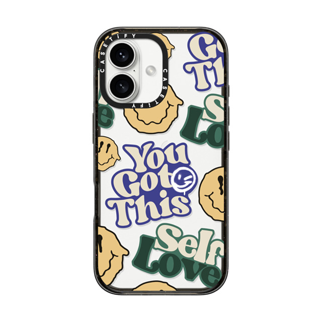 Girl Knows All x CASETiFY iPhone 16 Case Quote,Typography Black インパクトケース Positivity Collage Back to School Girl Knows All x CASETiFY iPhone 16 Case Quote,Typography Black インパクトケース Positivity Collage Back to School