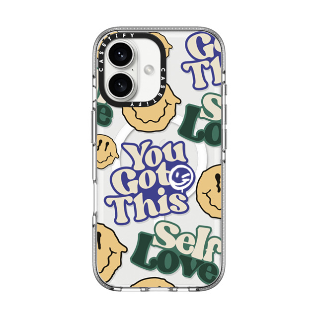 Girl Knows All x CASETiFY iPhone 16 Case Quote,Typography クリア クリア ケース MagSafe対応 Positivity Collage Back to School Girl Knows All x CASETiFY iPhone 16 Case Quote,Typography クリア クリア ケース MagSafe対応 Positivity Collage Back to School