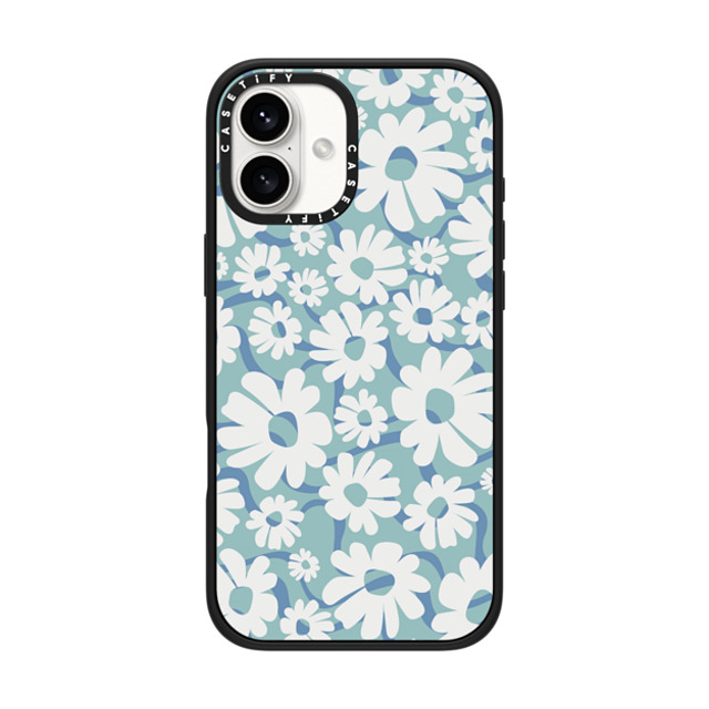 Girl Knows All x CASETiFY iPhone 16 Plus Case Matte Black Impact Case MagSafe Compatible Floral Swirl Girl Knows All x CASETiFY iPhone 16 Plus Case Matte Black Impact Case MagSafe Compatible Floral Swirl