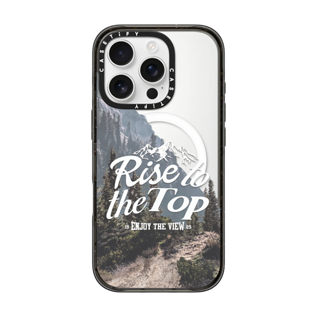 Girl Knows All x CASETiFY iPhone 16 Pro ケース ブラック インパクトケース MagSafe対応 Rise to the Top