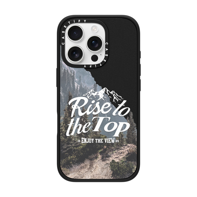 Girl Knows All x CASETiFY iPhone 16 Pro ケース マットブラック インパクトケース MagSafe対応 Rise to the Top