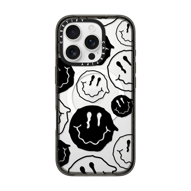 Girl Knows All x CASETiFY iPhone 16 Pro ケース ブラック インパクトケース MagSafe対応 Black Smile