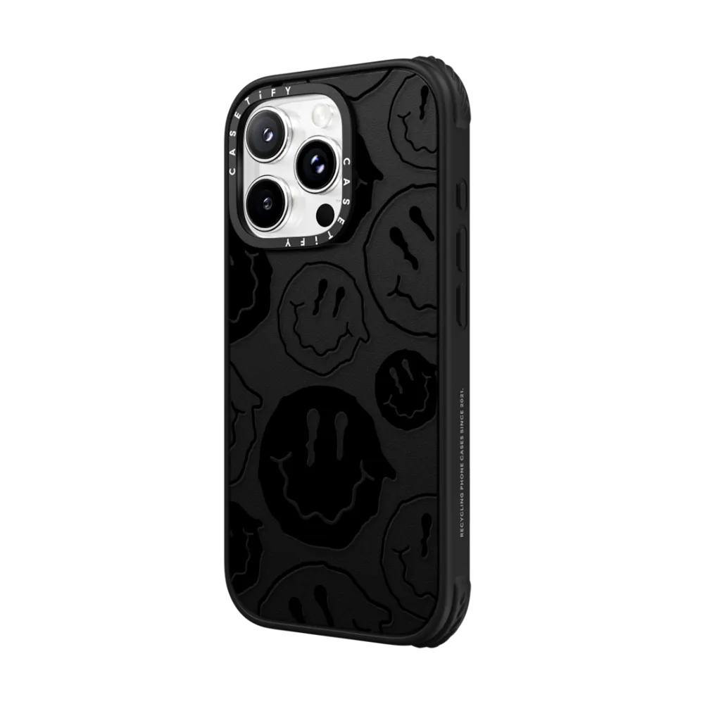 Ultra Impact iPhone 16 Pro Case MagSafe Compatible - Black Smile
