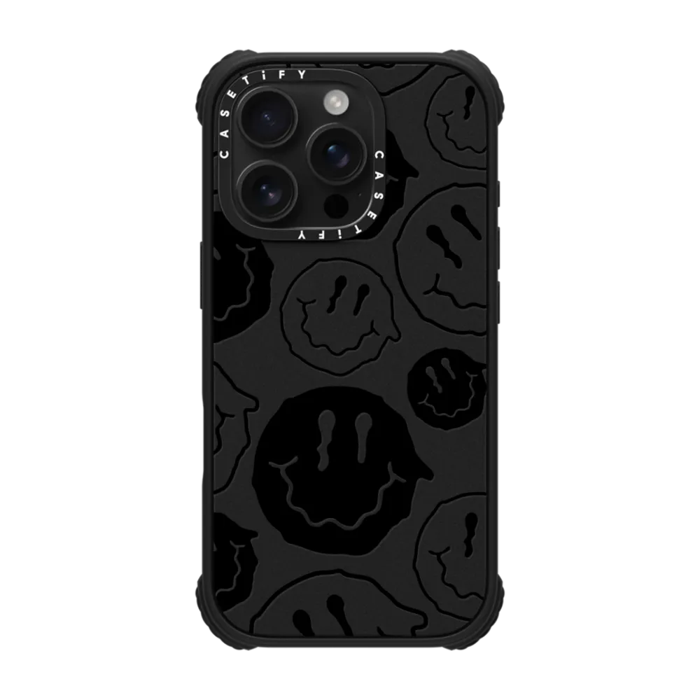 Ultra Impact iPhone 16 Pro Case MagSafe Compatible - Black Smile