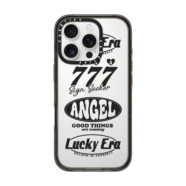 Girl Knows All x CASETiFY iPhone 16 Pro ケース ブラック インパクトケース Angel Baby! Black, Mirror