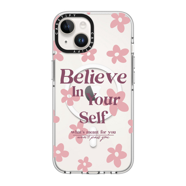 Girl Knows All x CASETiFY iPhone 14 Case Clear Clear Case MagSafe Compatible Believe In Yourself Girl Knows All x CASETiFY iPhone 14 Case Clear Clear Case MagSafe Compatible Believe In Yourself