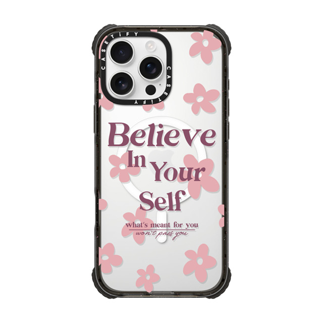 Girl Knows All x CASETiFY iPhone 16 Pro Max Case Black ウルトラ インパクトケース MagSafe 対応 Believe In Yourself Girl Knows All x CASETiFY iPhone 16 Pro Max Case Black ウルトラ インパクトケース MagSafe 対応 Believe In Yourself