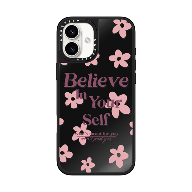 Girl Knows All x CASETiFY iPhone 16 Plus Case Black on Black ミラーケース MagSafe対応 Believe In Yourself Girl Knows All x CASETiFY iPhone 16 Plus Case Black on Black ミラーケース MagSafe対応 Believe In Yourself
